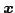 $\mb{x}$