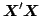 $\mb{X}'\mb{X}$