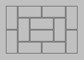 A pattern of tatami mats