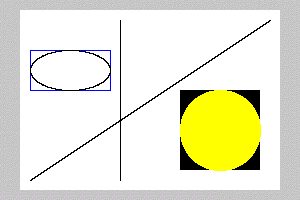 長方形と楕円