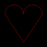 グラフィックスの例（HeartSign）