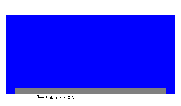 Safariアイコンの場所