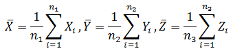 分散分析の式（1）