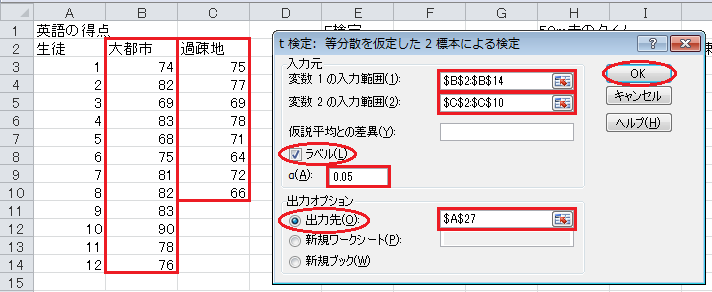 t検定の計算（4）