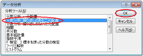 分散分析の計算（5）