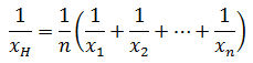 調和平均の定義
