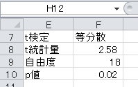 t検定（5）