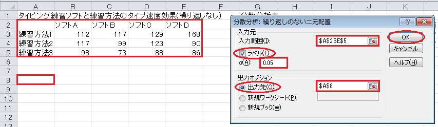 分散分析の計算（4）