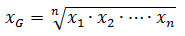 幾何平均の定義