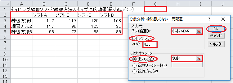 分散分析の計算（4）