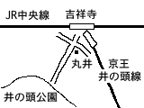 井の頭公園の地図